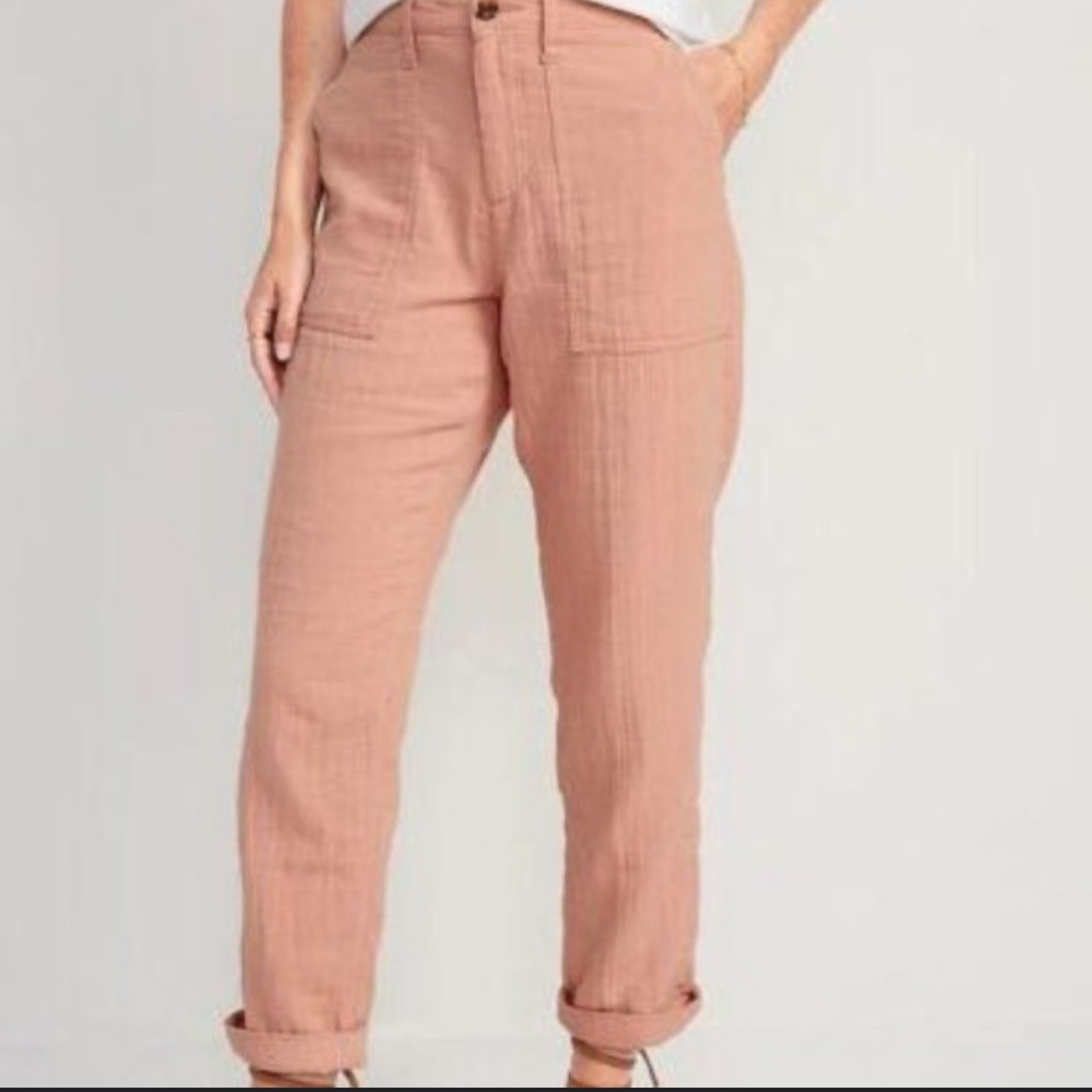 Old Navy NWOT Cotton Double Gauze Patch Pocket Pants Size 4